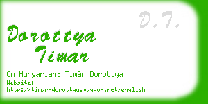 dorottya timar business card