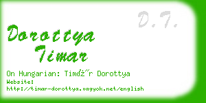 dorottya timar business card